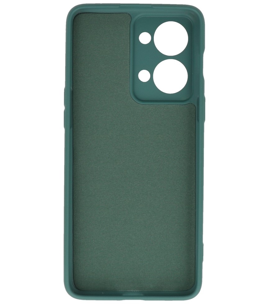 Fashion Color TPU Hoesje voor OnePlus Nord 2T Donker Groen