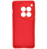 Funda de TPU de color de moda para OnePlus 12 Rojo