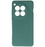 Fashion Color TPU-cover til OnePlus 12 Mørkegrøn