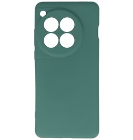 Custodia in TPU color moda per OnePlus 12 verde scuro