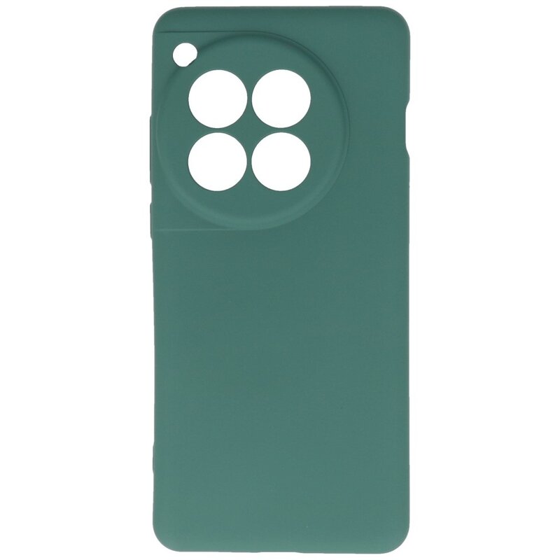 Funda TPU Color Moda para OnePlus 12 Verde Oscuro
