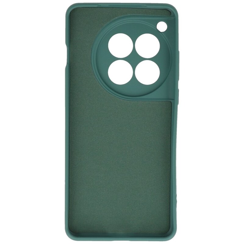 Funda TPU Color Moda para OnePlus 12 Verde Oscuro