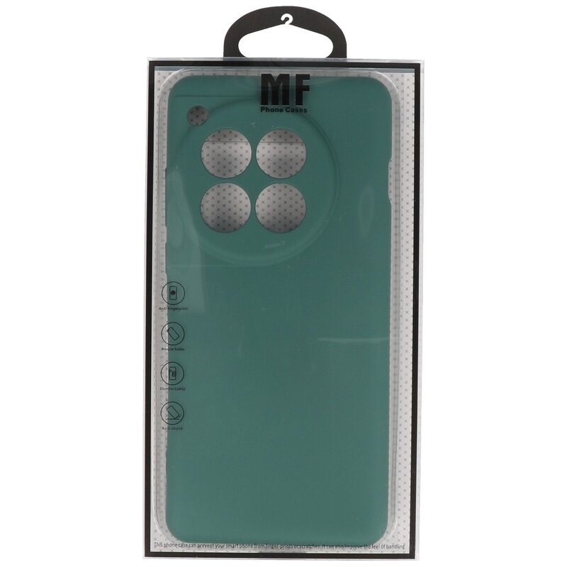 Fashion Color TPU-cover til OnePlus 12 Mørkegrøn