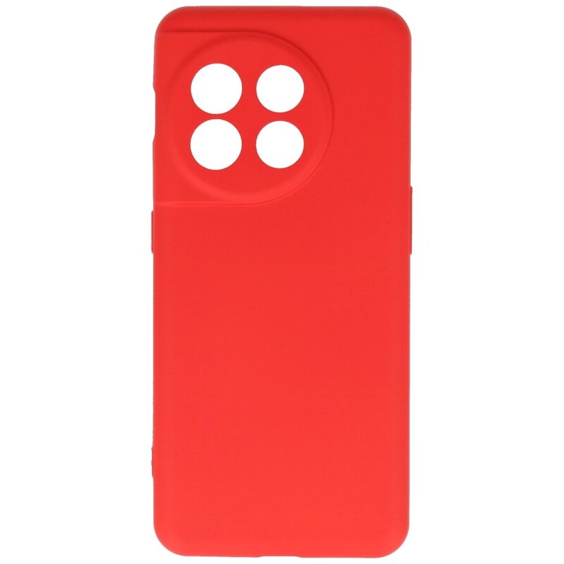Funda de TPU de color de moda para OnePlus 11 Rojo