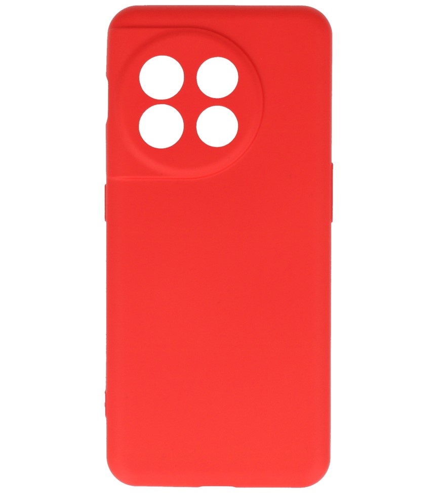 Funda de TPU de color de moda para OnePlus 11 Rojo