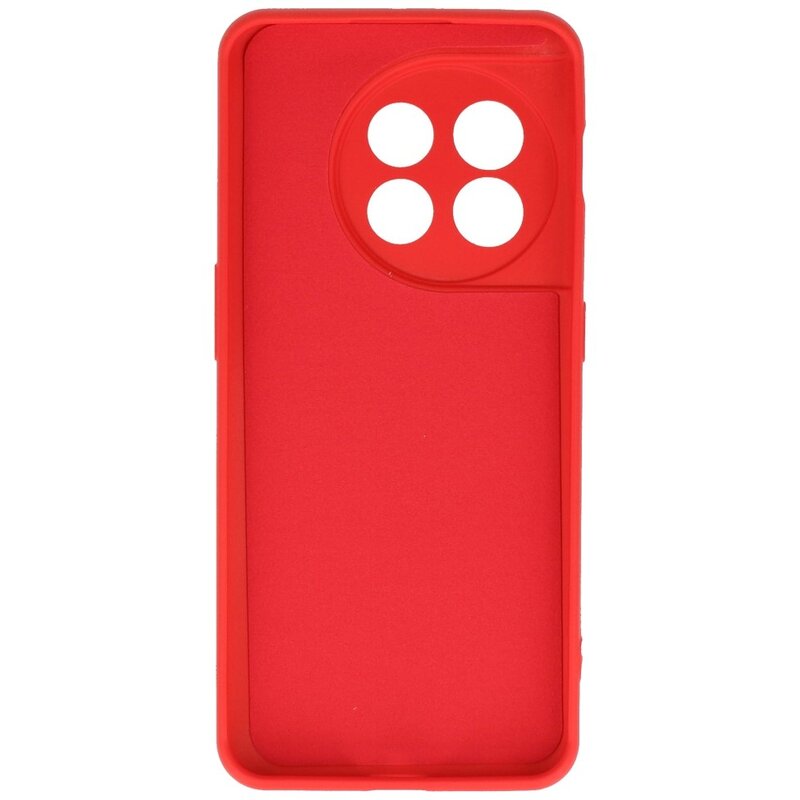 Funda de TPU de color de moda para OnePlus 11 Rojo