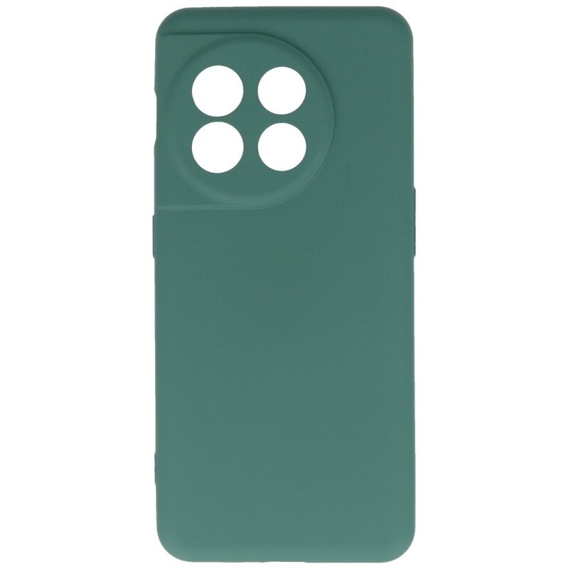 Coque TPU Fashion Color pour OnePlus 11 Vert Foncé