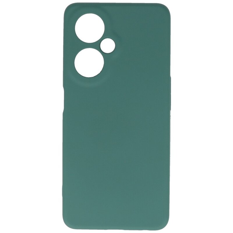 Fashion Color TPU-cover til OnePlus Nord CE 3 Lite Mørkegrøn