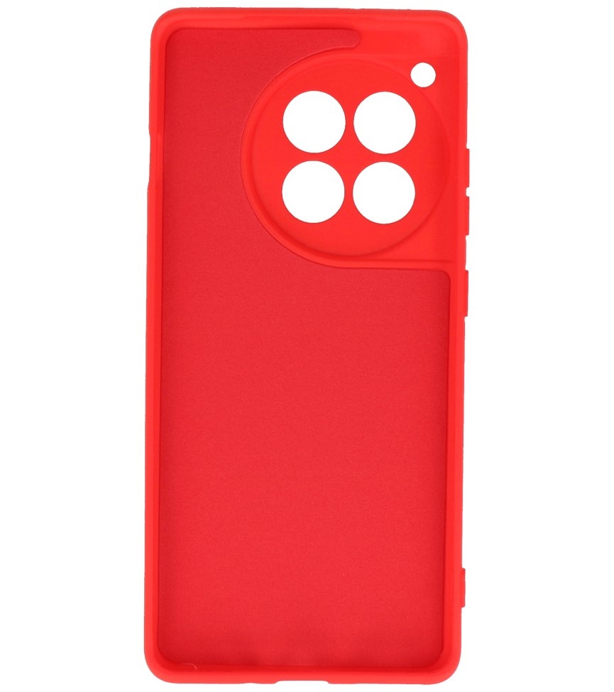 Funda de TPU de color de moda para OnePlus 12R Rojo