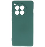 Custodia in TPU colorata alla moda per OnePlus 12R verde scuro