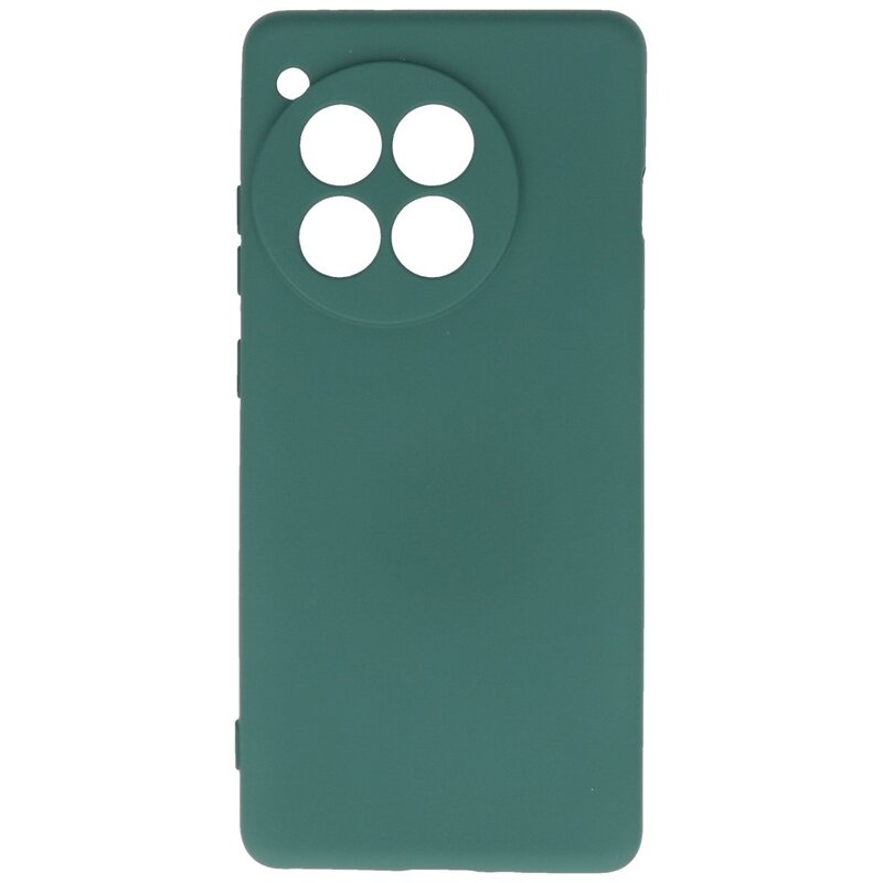 Custodia in TPU colorata alla moda per OnePlus 12R verde scuro