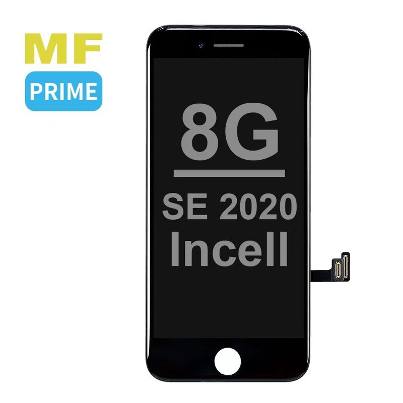 MF Display Private Label MF Prime FHD incell LCD til iPhone 8 - SE 2020 + Gratia MF Full Glass