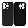 Fashion Color TPU Hoesje voor iPhone 15 Pro Zwart