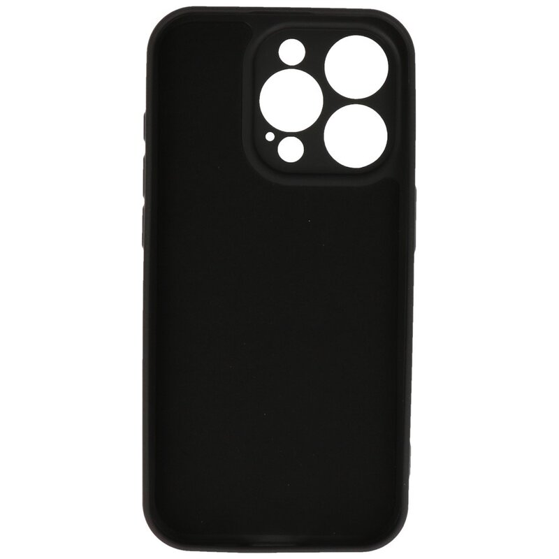 Fashion Color TPU Hoesje voor iPhone 15 Pro Zwart