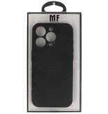 Fashion Backcover Telefoonhoesje - Color Hoesje - Geschikt voor iPhone 15 Pro - Zwart