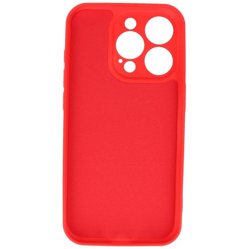 Fashion Backcover Telefoonhoesje - Color Hoesje - Geschikt voor iPhone 15 Pro - Rood