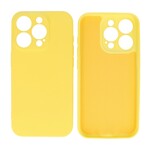 Fashion Color TPU Hoesje voor iPhone 15 Pro Geel