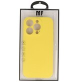 Fashion Backcover Telefoonhoesje - Color Hoesje - Geschikt voor iPhone 15 Pro - Geel