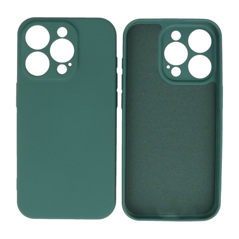 Custodia in TPU Fashion Color per iPhone 13 Pro verde scuro