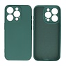 Coque TPU Fashion Color iPhone 13 Pro Vert Foncé