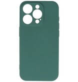Modefarve TPU -etui iPhone 13 Pro Mørkegrøn