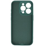 Carcasa de TPU Color Moda para iPhone 13 Pro Verde Oscuro