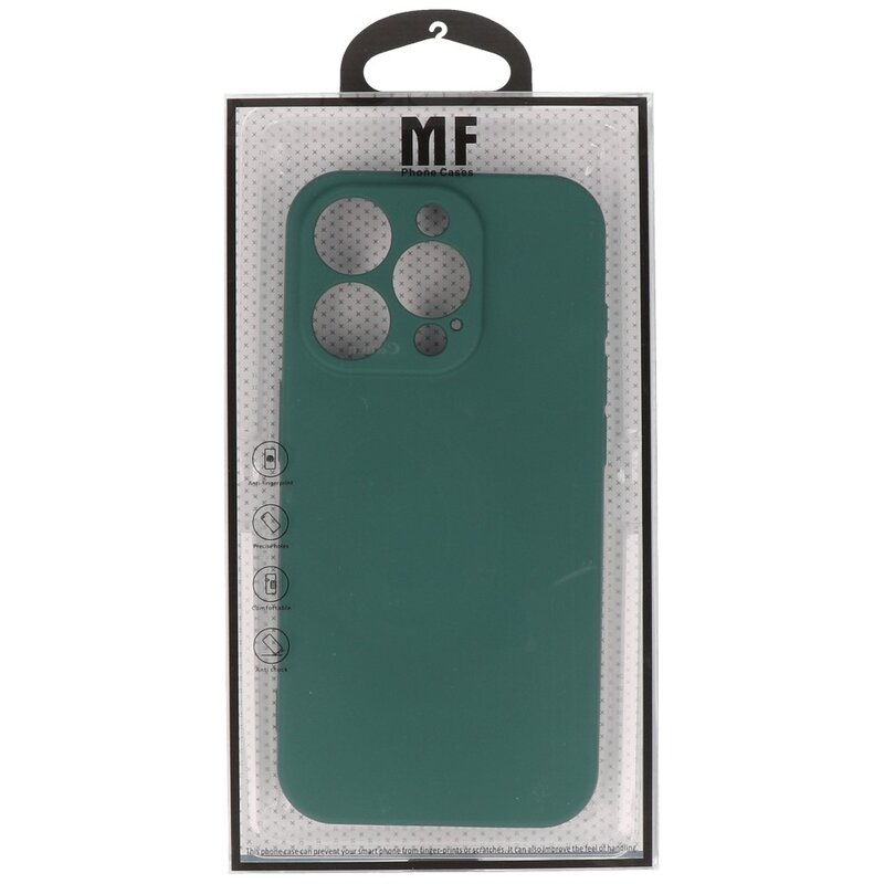 Carcasa de TPU Color Moda para iPhone 13 Pro Verde Oscuro