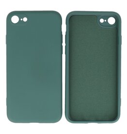 2,0 mm dicke Modefarbe TPU Hülle iPhone SE 2020/8/7 Dunkelgrün
