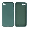 Custodia in TPU colore moda spesso 2,0 mm per iPhone SE 2020/8/7 verde scuro