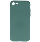 2,0 mm dicke Modefarbe TPU Hülle für iPhone SE 2020/8/7 Dunkelgrün