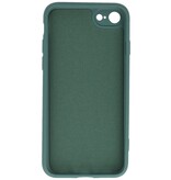 2,0 mm dicke Modefarbe TPU Hülle für iPhone SE 2020/8/7 Dunkelgrün