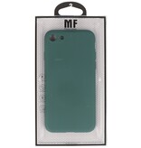 Custodia in TPU color moda spessa 2,0 mm per iPhone SE 2020/8/7 verde scuro