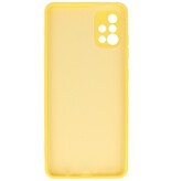 2.0mm Dikke Fashion Color TPU Hoesje Samsung Galaxy A51 Geel