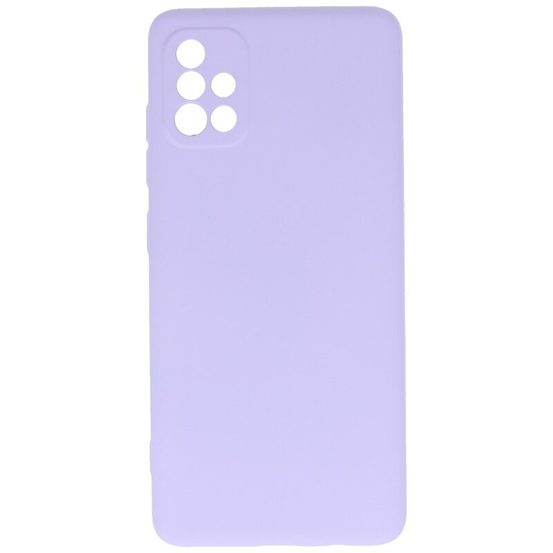Carcasa de TPU Color Moda para Samsung Galaxy A51 Morada