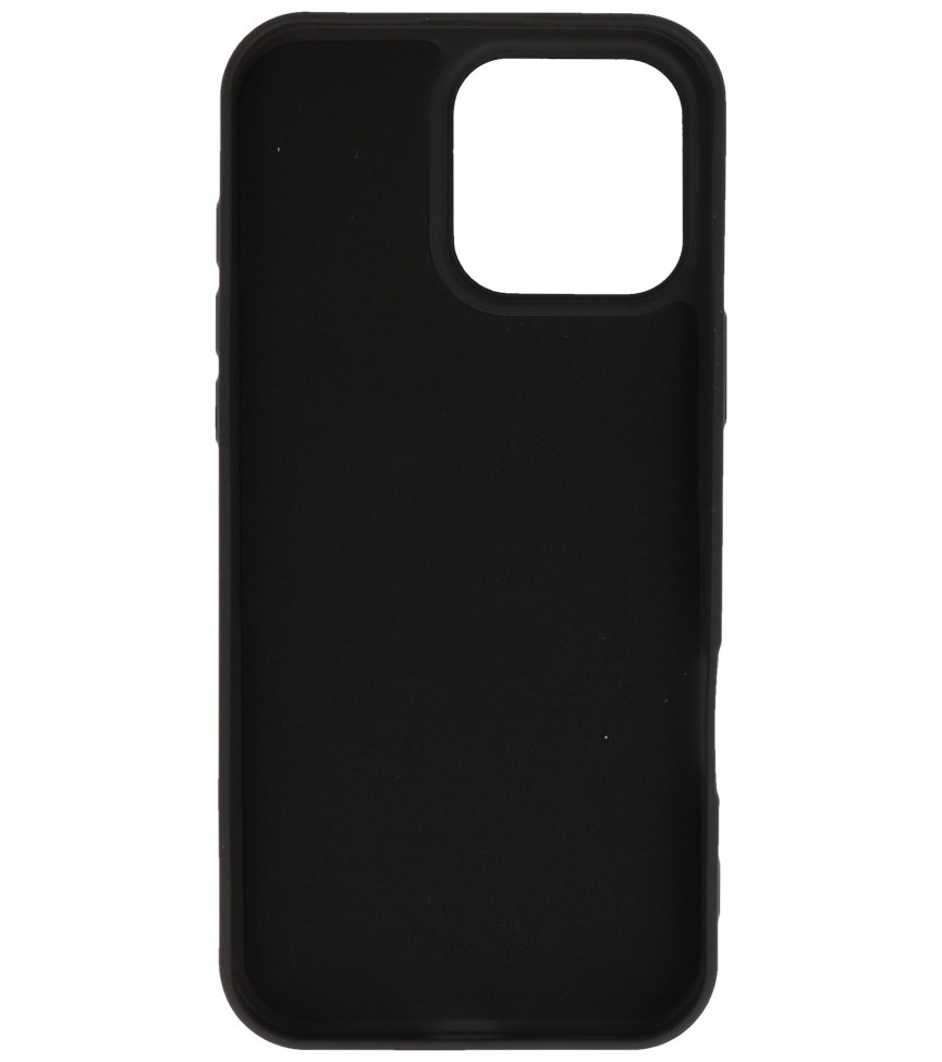 Coque en TPU couleur tendance pour iPhone 16 Pro Max, noir