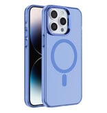 Custodia rigida magnetica IMD Fashion Color per iPhone 16 Pro blu navy