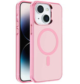 IMD Magnetic Fashion Color Hard Case voor iPhone 16 Plus Roze