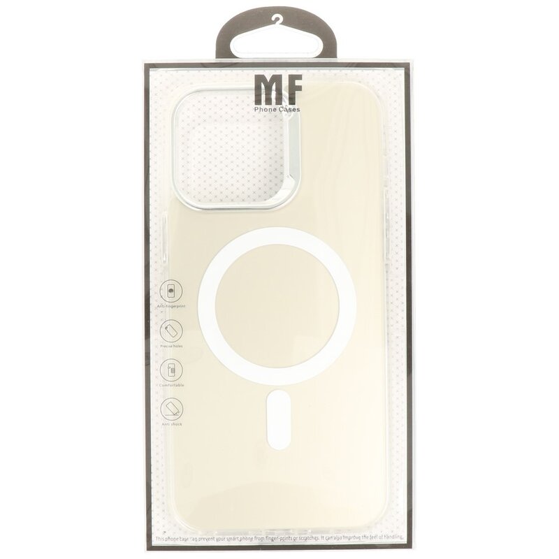 Custodia rigida magnetica IMD Fashion Color per iPhone 16 Pro Max, bianca