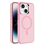 Coque rigide magnétique IMD rose pour iPhone 16