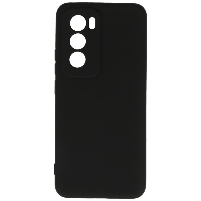 Funda de TPU de color de moda para Oppo Reno 12 Negro