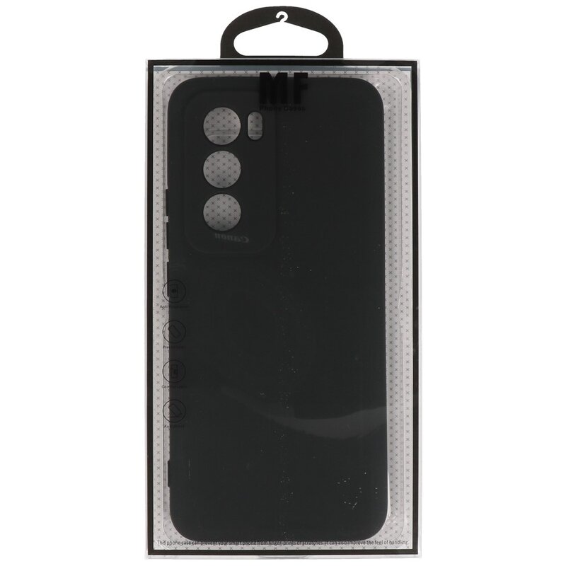 Fashion Color TPU Hoesje voor Oppo Reno 12 Zwart