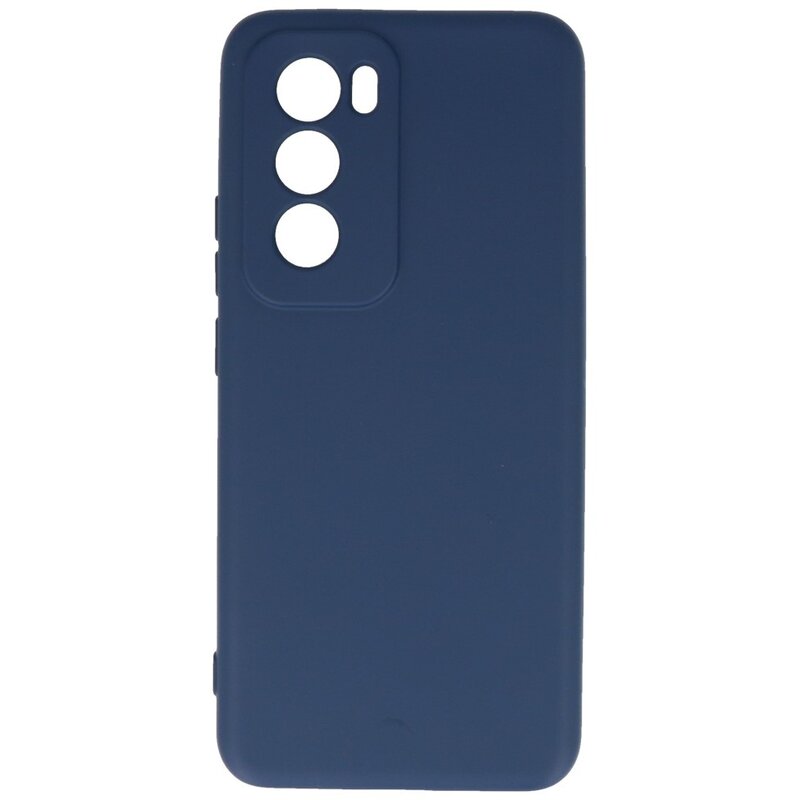 Fashion Color TPU taske til Oppo Reno 12 Navy