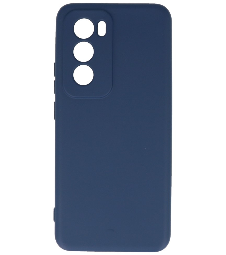 Coque en TPU couleur tendance pour Oppo Reno 12, bleu marine