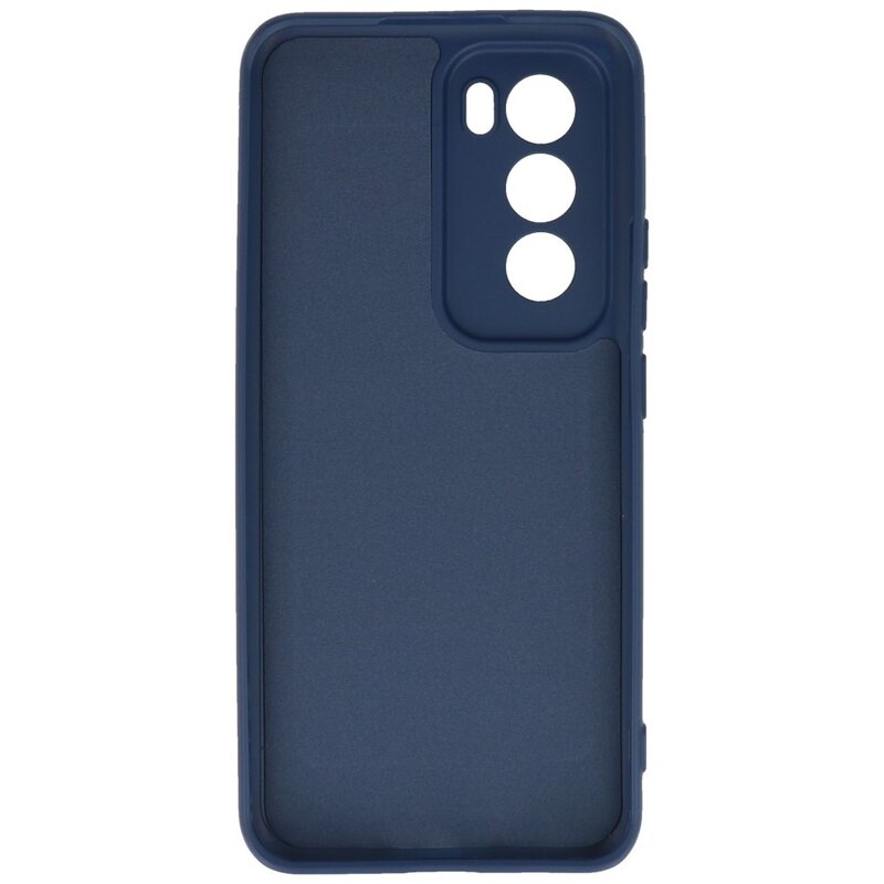 Fashion Color TPU Hoesje voor Oppo Reno 12 Navy
