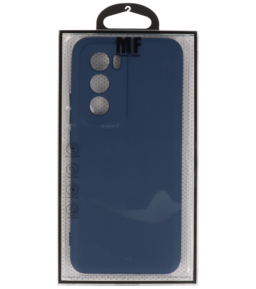 Coque en TPU couleur tendance pour Oppo Reno 12, bleu marine