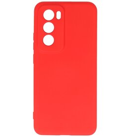 Coque TPU Couleur Mode Oppo Reno 12 Rouge