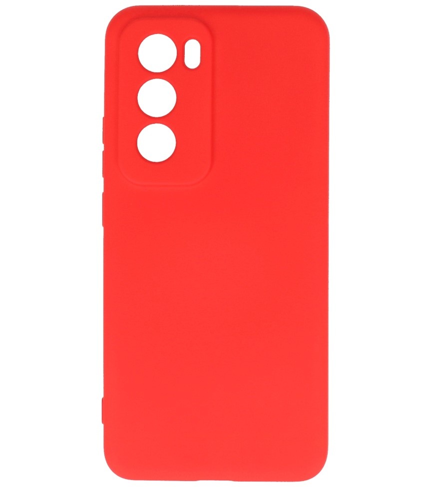 Coque TPU Couleur Mode pour Oppo Reno 12 Rouge