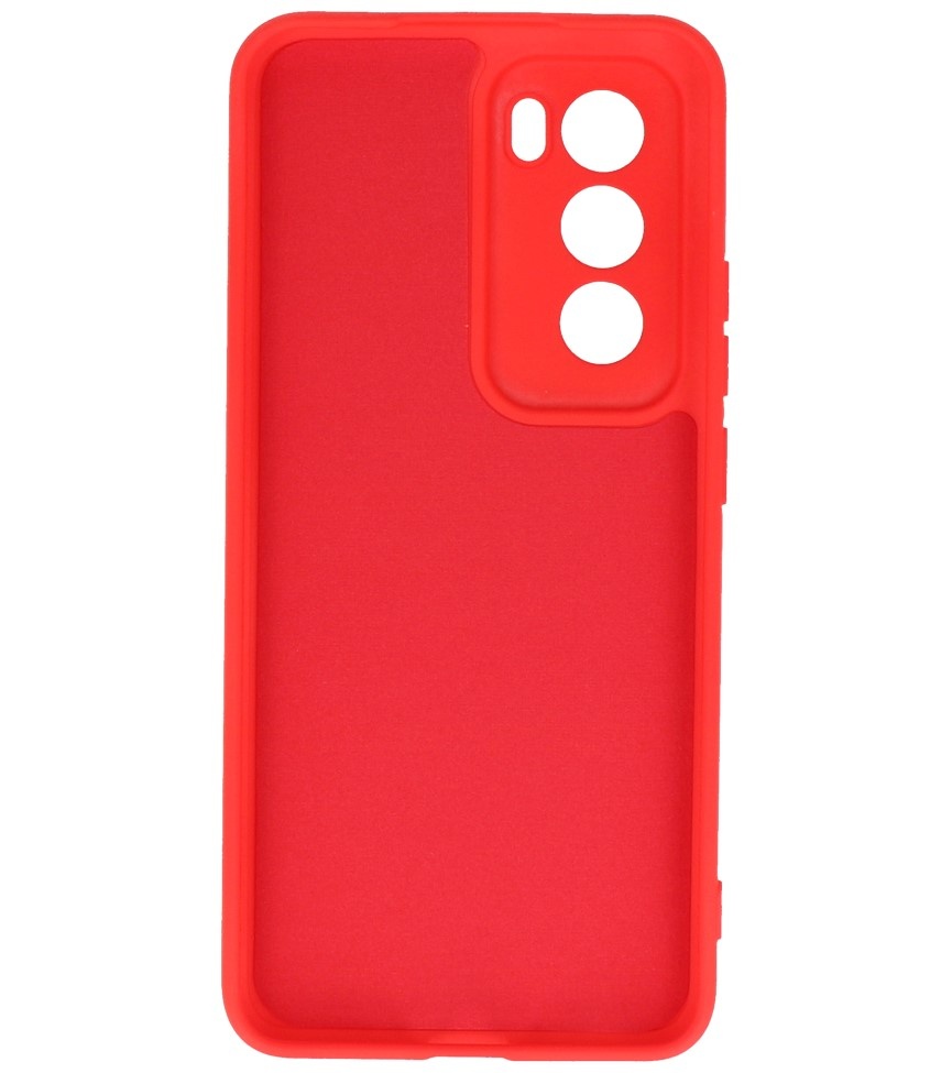 Coque TPU Couleur Mode pour Oppo Reno 12 Rouge