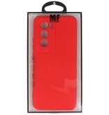 Funda de TPU de color de moda para Oppo Reno 12 Rojo