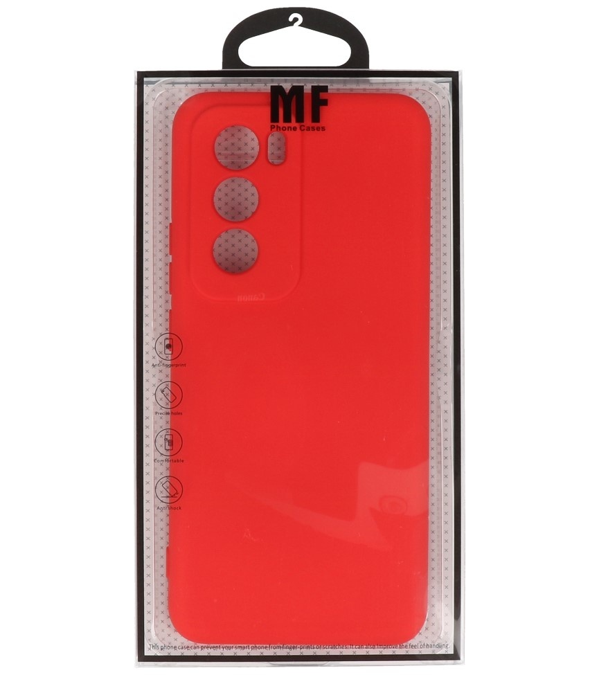 Coque TPU Couleur Mode pour Oppo Reno 12 Rouge